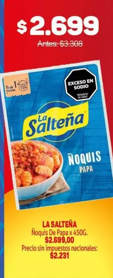 La Salteña - Ñoquis De Papa
