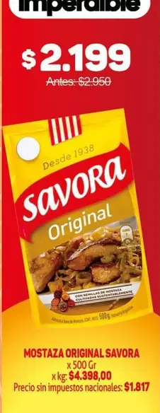 Savora - Mostaza Original