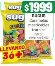 Sugus - Caramelos masticables frutales