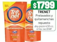 Trenet - Prelavados y quitamanchas repuesto