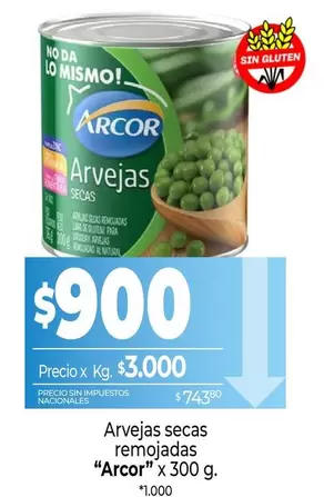 Arcor - Arvejas secas remojadas