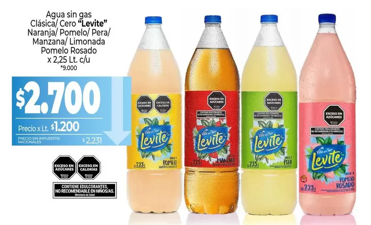 Levité - Agua sin gas Clásica/ Cero