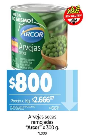 Arcor - Arvejas secas remojadas