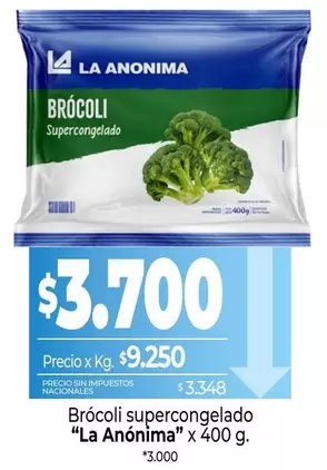 La Anónima - Brócoli Supercongelado