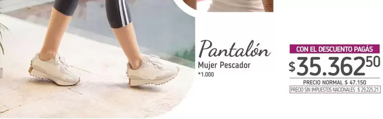 Pantalón Mujer Pescador