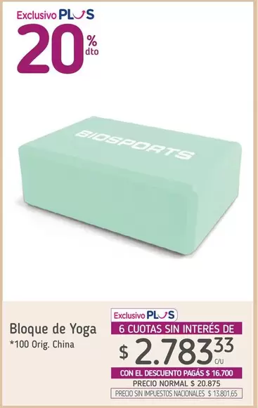 Bloque de Yoga
