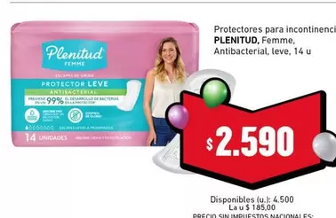 Plenitud - Protectores para incontinencia