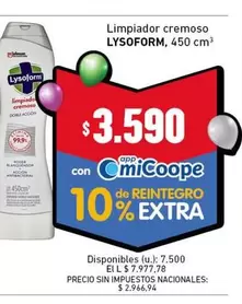 Lysoform - Limpiador cremoso