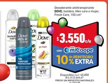 Dove - Desodorante antitranspirante