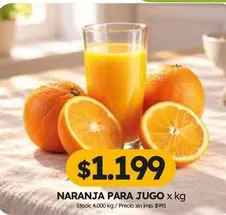 X$ - NARANJA PARA JUGO