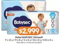 Babysec - Pañal Ultrasoft
