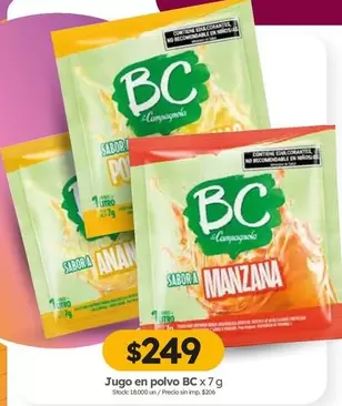 BC - Jugo en polvo