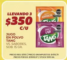 Tang - Jugo en Polvo