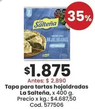 La Salteña - Tapa para tartas hojaldradas