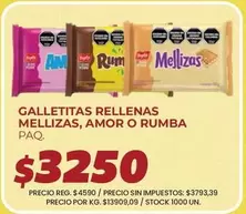 Mellizas - Galletitas Rellenas , Amor o Rumba