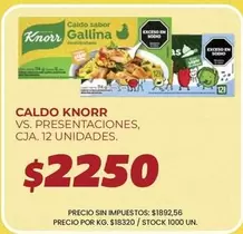 Knorr - Caldo sabor Gallina