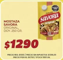 Savora - Mostaza Original