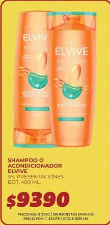 Elvive - Shampoo o Acondicionador