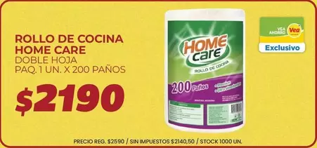 X$ - ROLLO DE COCINA DOBLE HOJA
