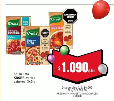 Knorr - Salsa lista