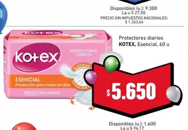 Kotex - Protectores diarios