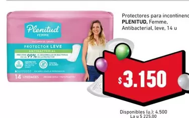 Plenitud - Protectores para incontinencia