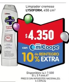 Lysoform - Limpiador cremoso