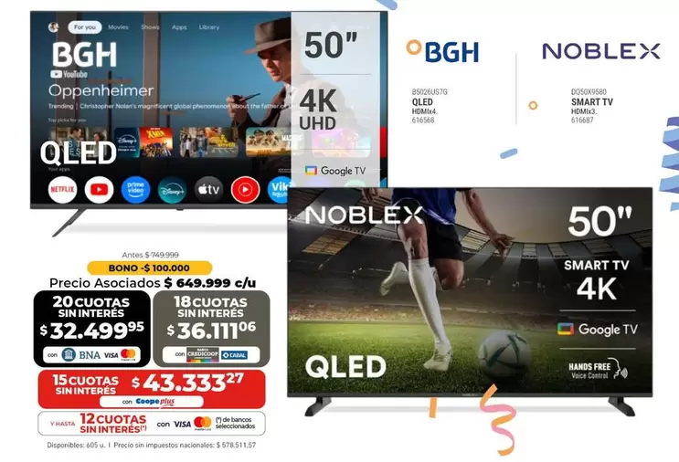 BGH - QLED 4K UHD Smart TV