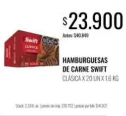 Swift - HAMBURGUESAS DE CARNE CLASICA