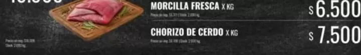 X$ - MORCILLA FRESCA