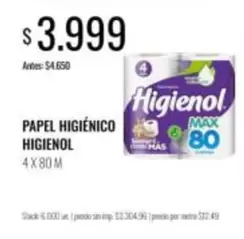 Higienol - PAPEL HIGIÉNICO