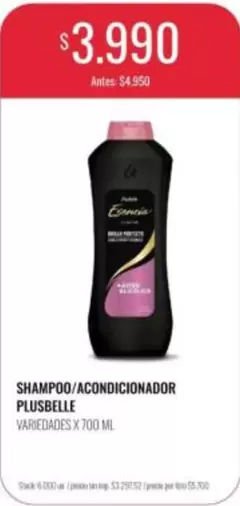 Plusbelle - SHAMPOO/ACONDICIONADOR