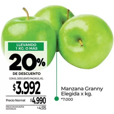 X$ - Manzana Granny Elegida
