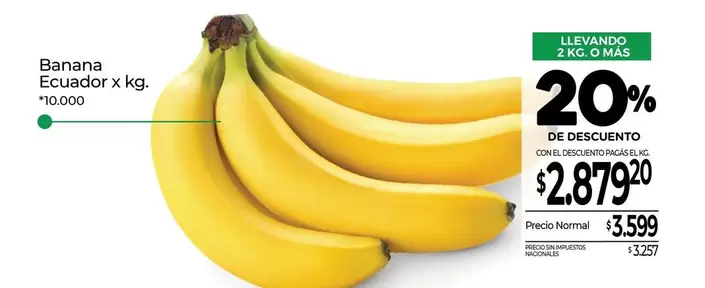 X$ - Banana Ecuador x kg.