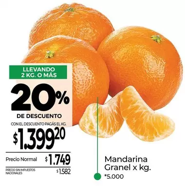 X$ - Mandarina Granel
