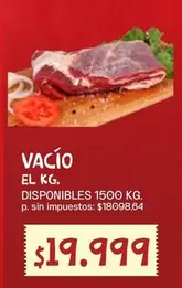 VACÍO EL KG.