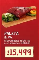 PALETA EL KG.