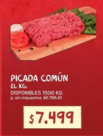 PICADA COMÚN EL KG.