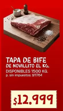 TAPA DE BIFE DE NOVILLITO