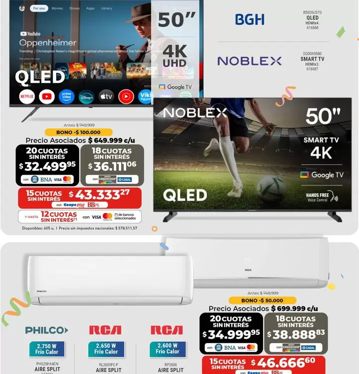 Noblex - QLED TV 50" 4K UHD