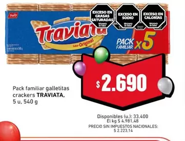 Traviata - Galletitas Crackers
