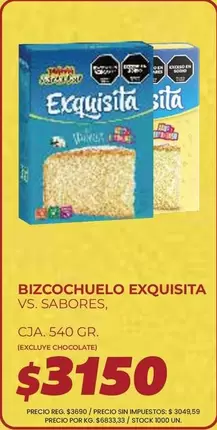 Exquisita - Bizcochuelo
