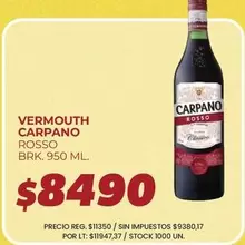 Carpano - VERMOUTH ROSSO