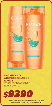 Elvive - SHAMPOO O ACONDICIONADOR