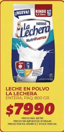 La Lechera - LECHE EN POLVO ENTERA