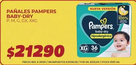 Pampers - PA ilde{N}ALES BABY-DRY