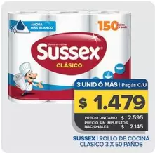 Sussex - Rollo De Cocina Clasico
