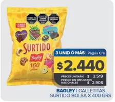 Bagley - Galletitas Surtido Bolsa