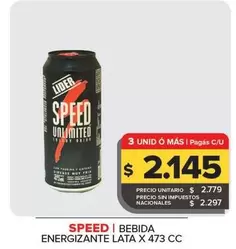 Speed - Bebida Energizante Lata