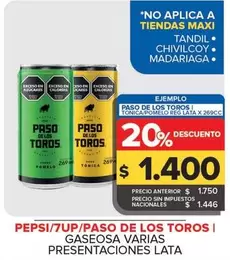 Pepsi / 7Up / Paso De Los Toros - Gaseosa